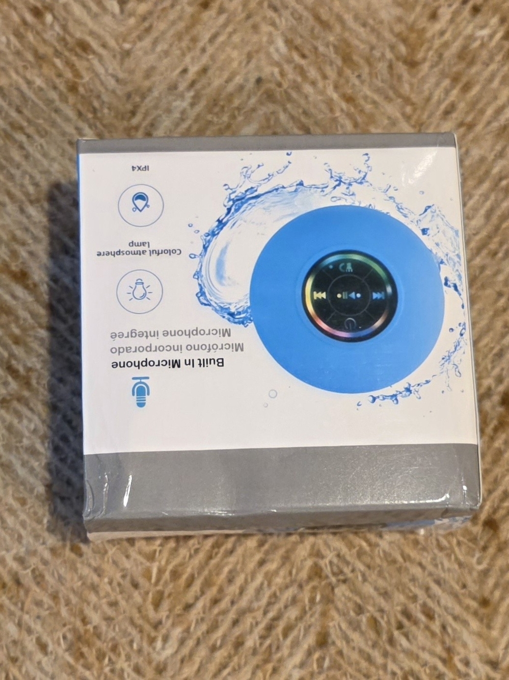 Blue Waterproof Bluetooth Shower Speaker